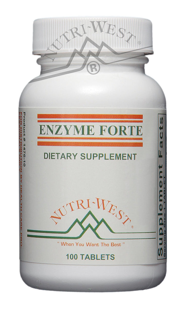 Nutri-West - Enzyme Forte - 100 Tablets - The Oasis of Health