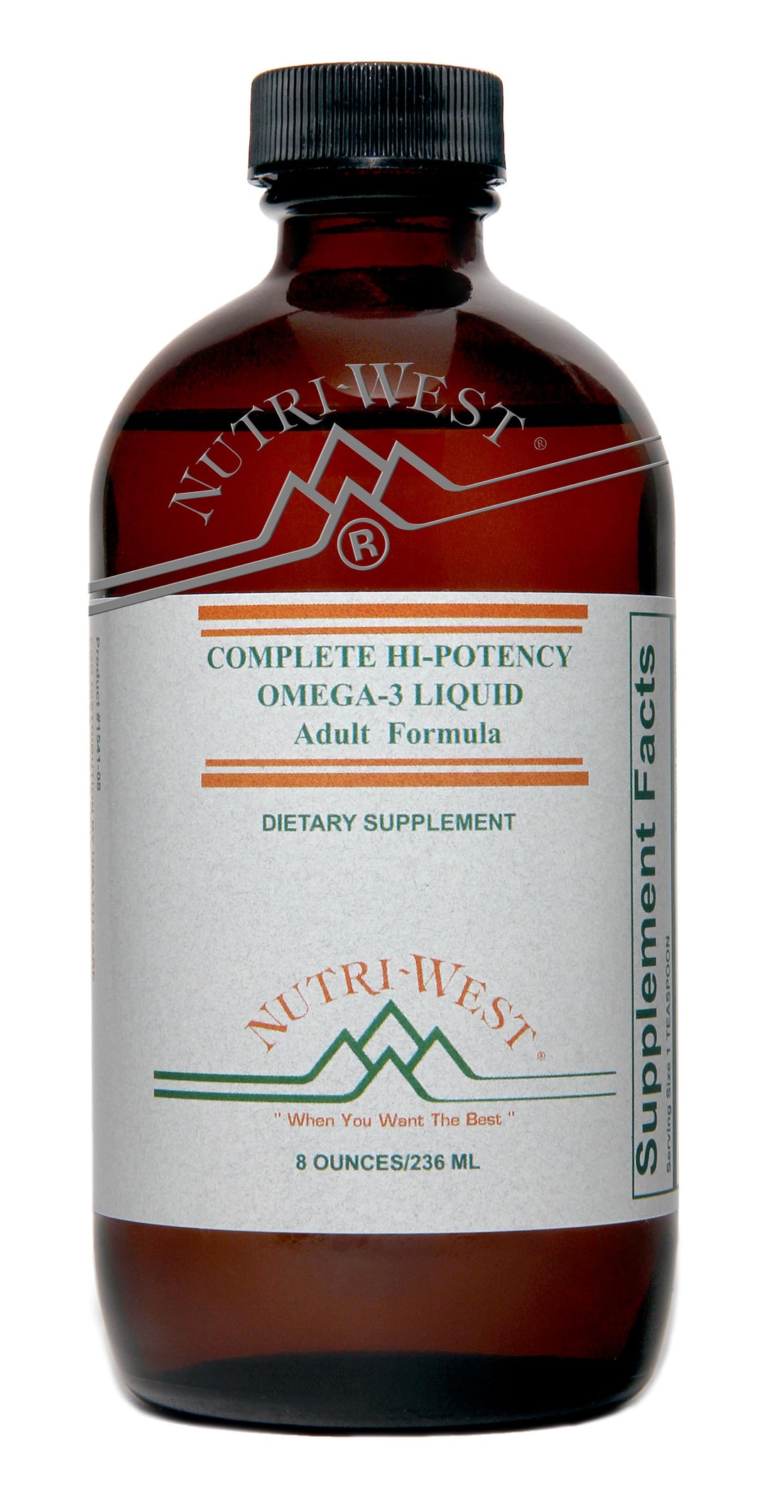 Nutri-West - Complete Hi-Potency Omega 3 Liquid - 8 oz - The Oasis of Health