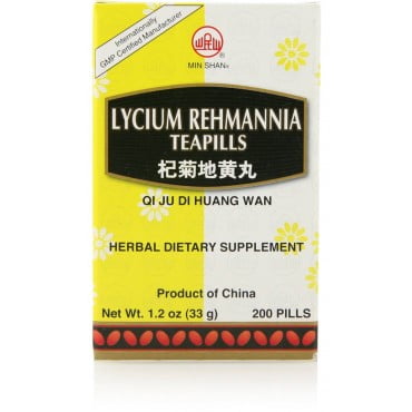 Plum Flower Qi Ju Di Huang Wan (Lycium Rehmannia Teapills) (200 Pills) by MayWay