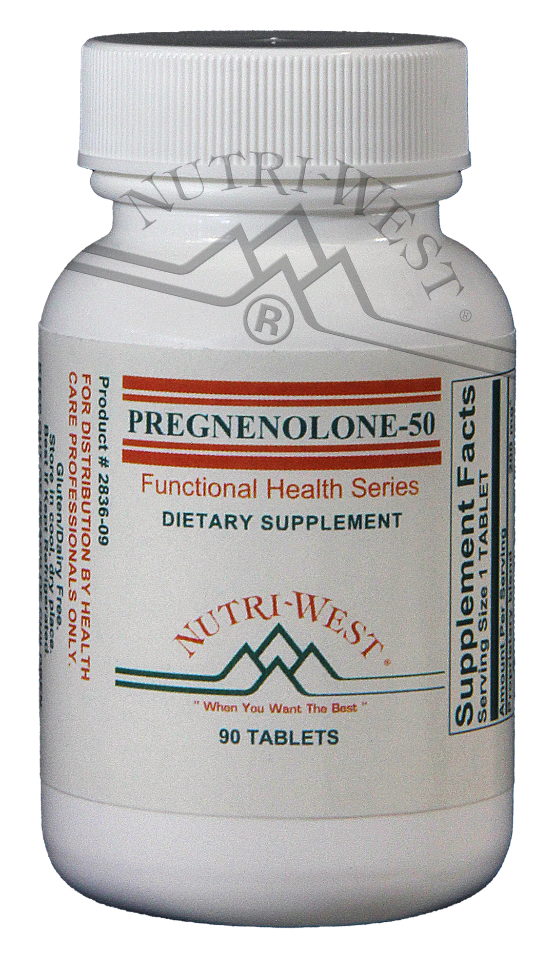 Nutri-West - Pregnenolone-50 - 90 Tablets - The Oasis of Health