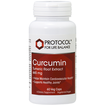 Protocol For Life Balance Curcumin Tumeric Root Extract 665 Mg 60 Vcaps - P4638