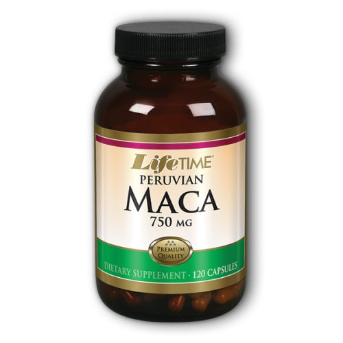 Peruvian Maca  750 mg  120 Capsules  LifeTime Vitamins