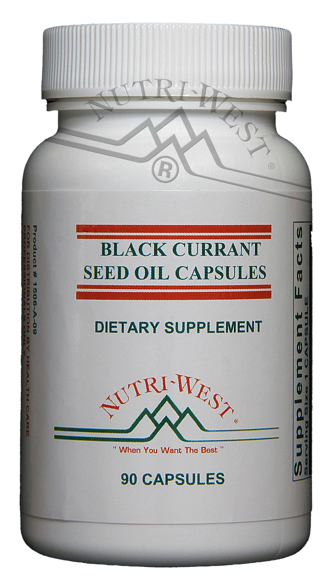 Nutri-West - Black Currant Seed Oil Capsules - 90 Capsules - The Oasis of Health