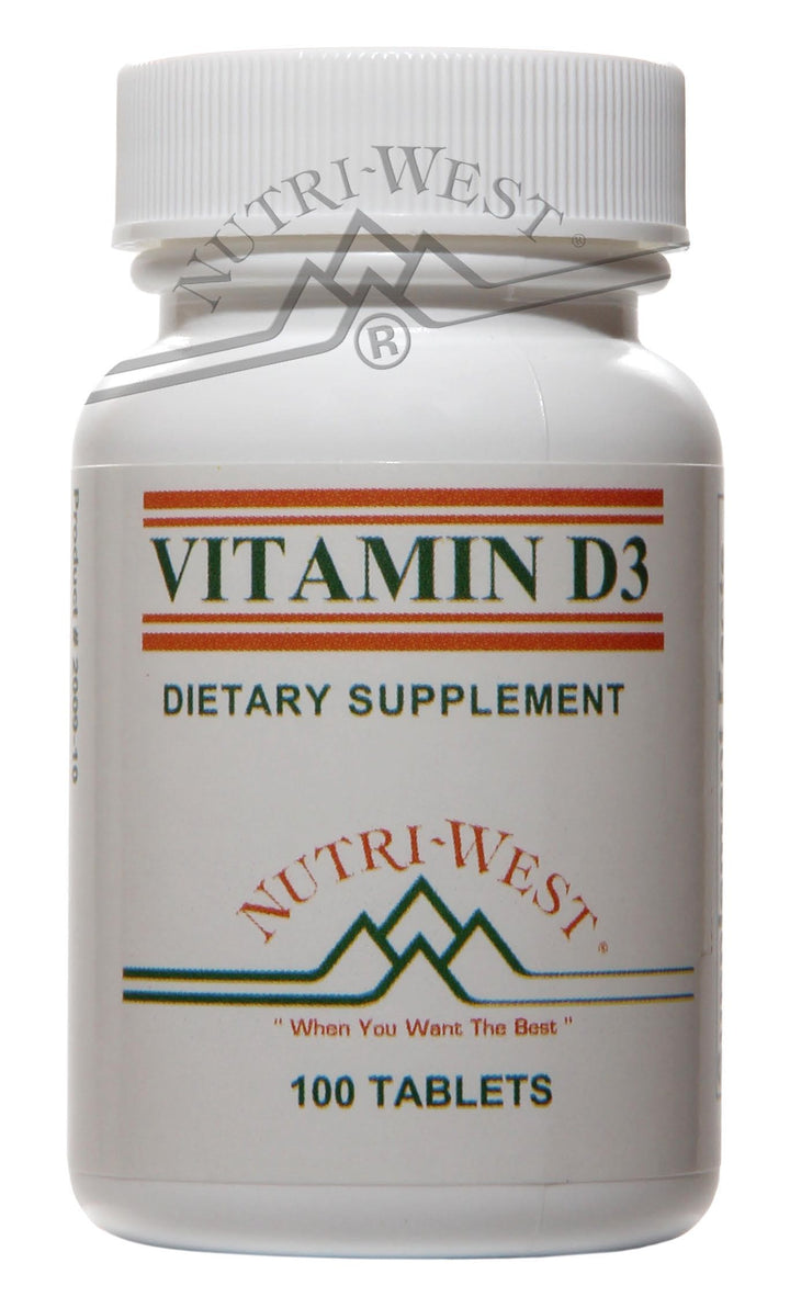Nutri-West - Vitamin D3 - 100 Tablets - The Oasis of Health