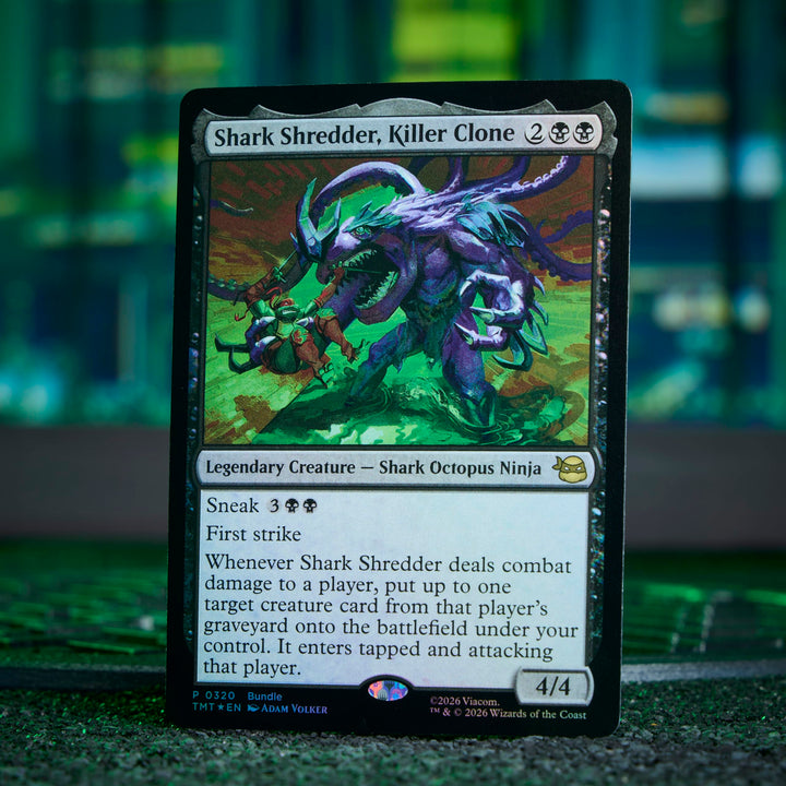 Magic: The Gathering | Teenage Mutant Ninja Turtles - Bundle | 9 Play Boosters, 30 Lands, Foil Alt-Art Promo Card + Exclusive Accessories | Collectible Trading Card Game