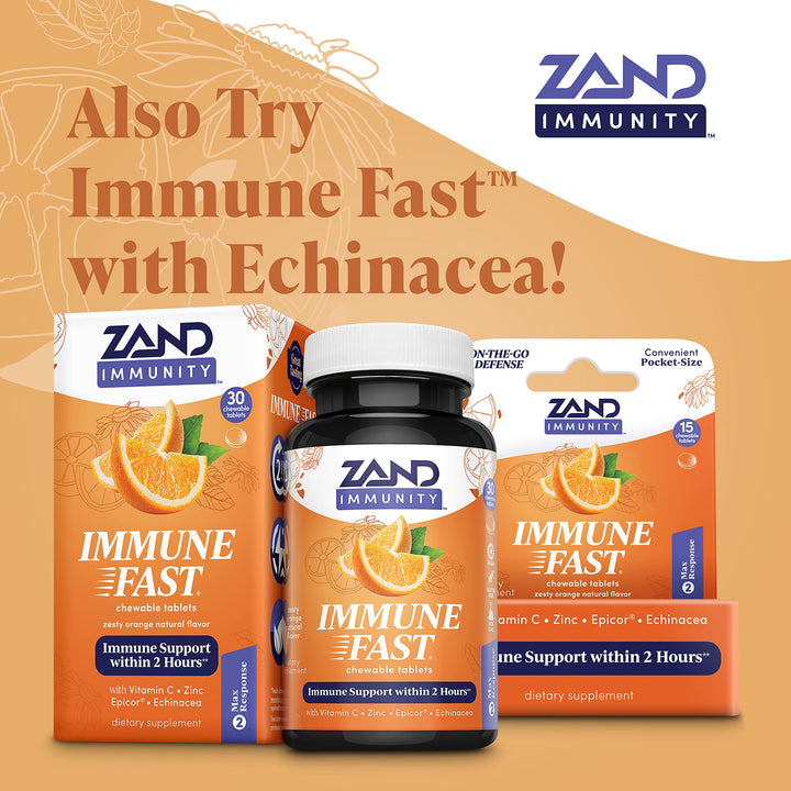 ZAND Immunity Orange Vitamin C Gummies, Wellness and Immune Support Supplement, Chewable Vitamin C w/Citrus Bioflavonoids, Rose HIPS and Acerola, Vegan, Gluten Free, 60-Day Guarantee, 30 Servings