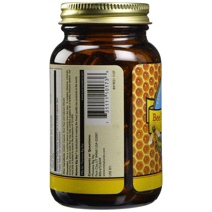 Montana Big Sky, Bee Pollen Royal Jelly and Propolis Capsules, 90 Count (Pack of 12)