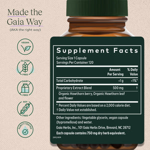 Gaia Herbs Hawthorn Supreme  120 Vegan Liquid Phyto-Capsules (60-Day Supply) - The Oasis of Health
