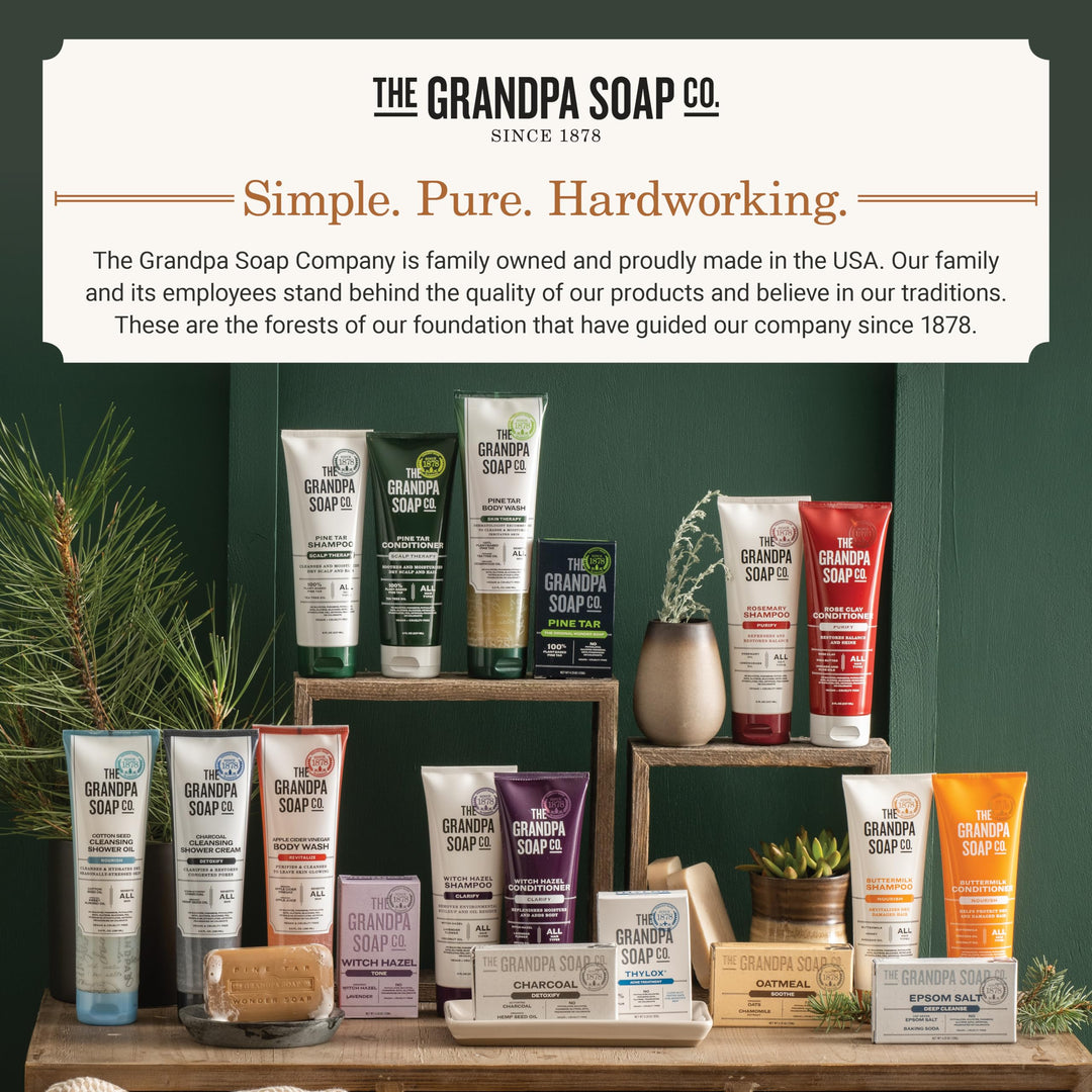The Grandpa Soap Company Apple Cider Vinegar Body Wash - Purifies and Cleanses to Leave Skin Glowing, With Appl Cider Vinegar and Apple Juice, Helps Revitalize Skin, Vegan, 9.5 Fl Oz