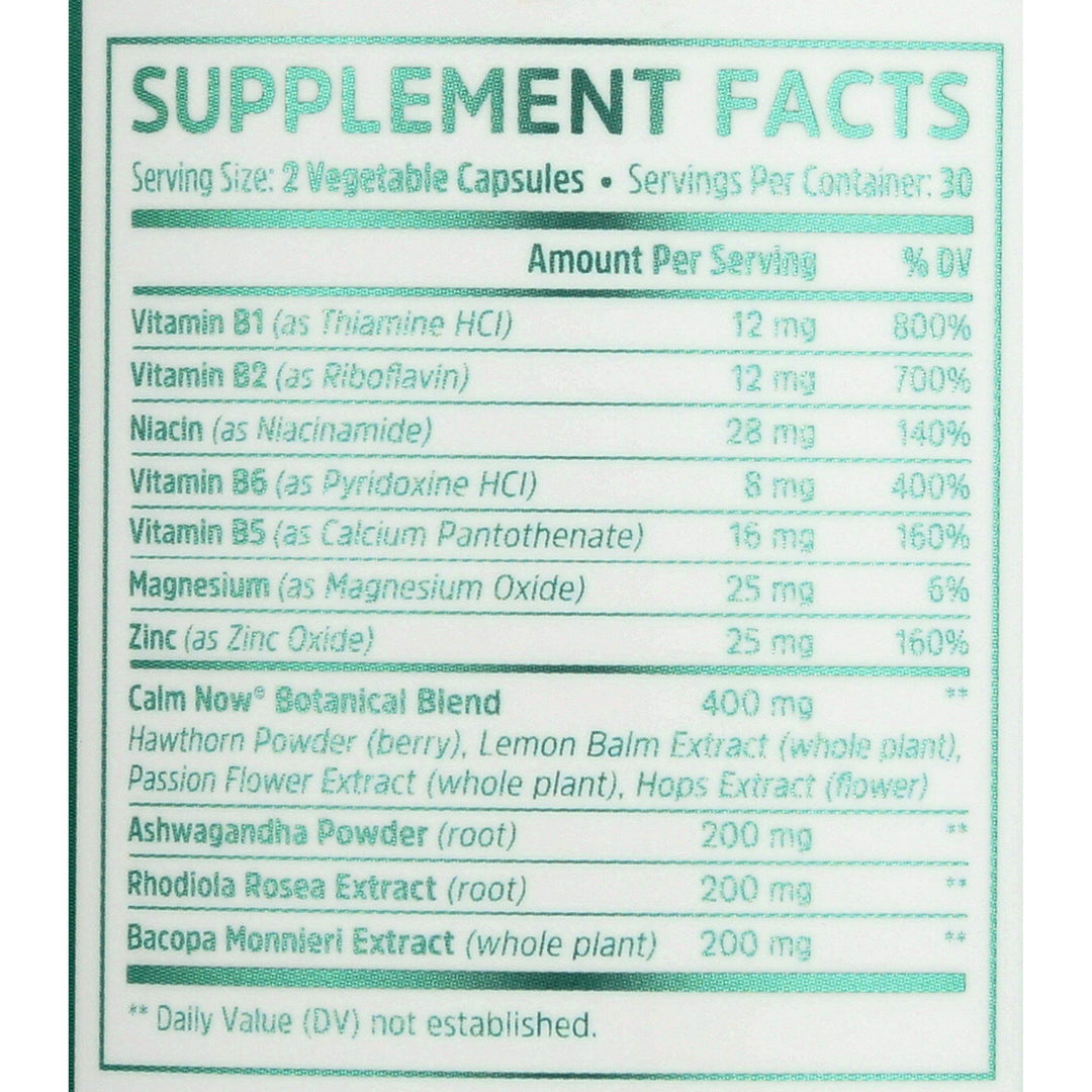 ZHOU Nutrition Calm Now Soothing Stress Formula, 60 CT
