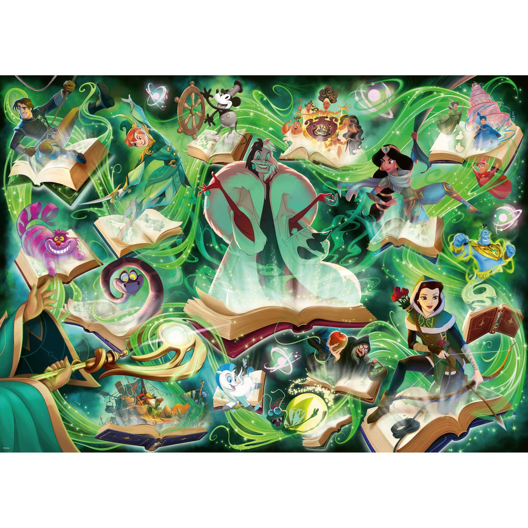 Ravensburger Disney Lorcana - Glimmers of The Realm: Emerald 1000 Piece Jigsaw Puzzle | Premium Quality Made in Europe | FSC Certified Materials