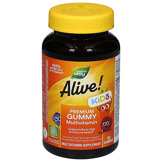 Black Nature's Way Alive! Premium Immune Gummies 90 Count