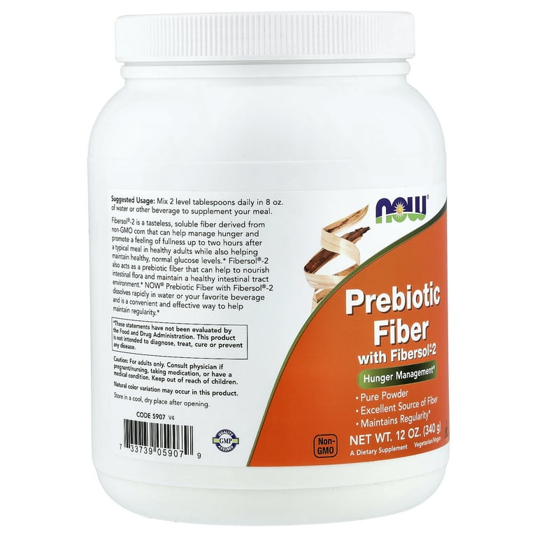 Now Foods Prebiotic Fiber with Fibersol-2 Powder 12oz - 5907