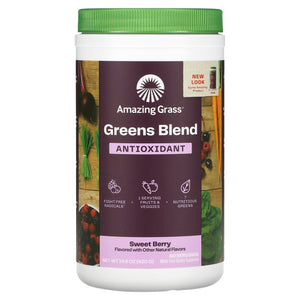 Dark Slate Gray Amazing Grass Green Superfood Antioxidant Sweet Berry 60 Servings 420g