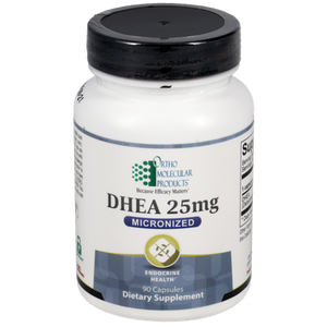 Light Gray Ortho Molecular DHEA 25mg Micronized 90 Capsules