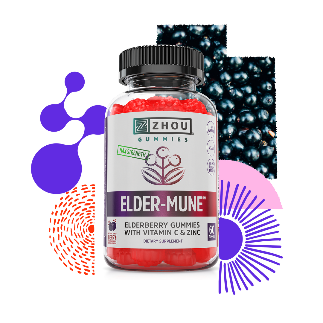 Elderberry Immunity Gummies by Zhou Nutrition