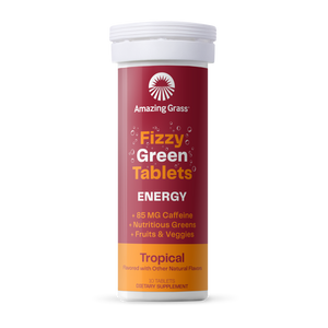 Amazing Grass Effervescent Energy Tropical 10 Servings - The Oasis of Health