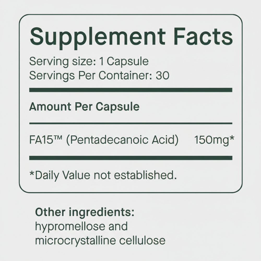 fatty15 Advanced Formula Extra Strength 150mg 60 Tabs/Capsules - The Oasis of Health