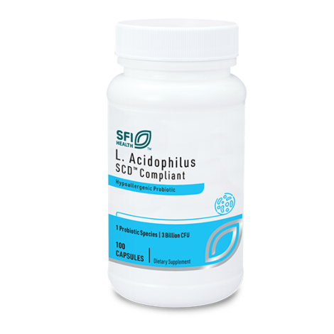 Klaire Labs L-Acidophilus SCD Compliant 100 Vcaps