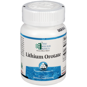 Ortho Molecular Lithium Orotate 10 mg 60 Capsules - The Oasis of Health