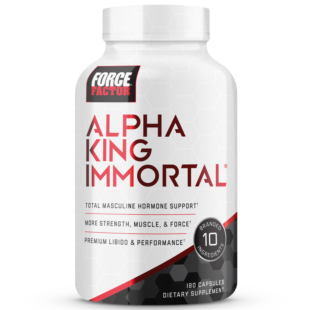 Force Factor - Alpha King Immortal Total Masculine Hormone Support - 180 Capsules