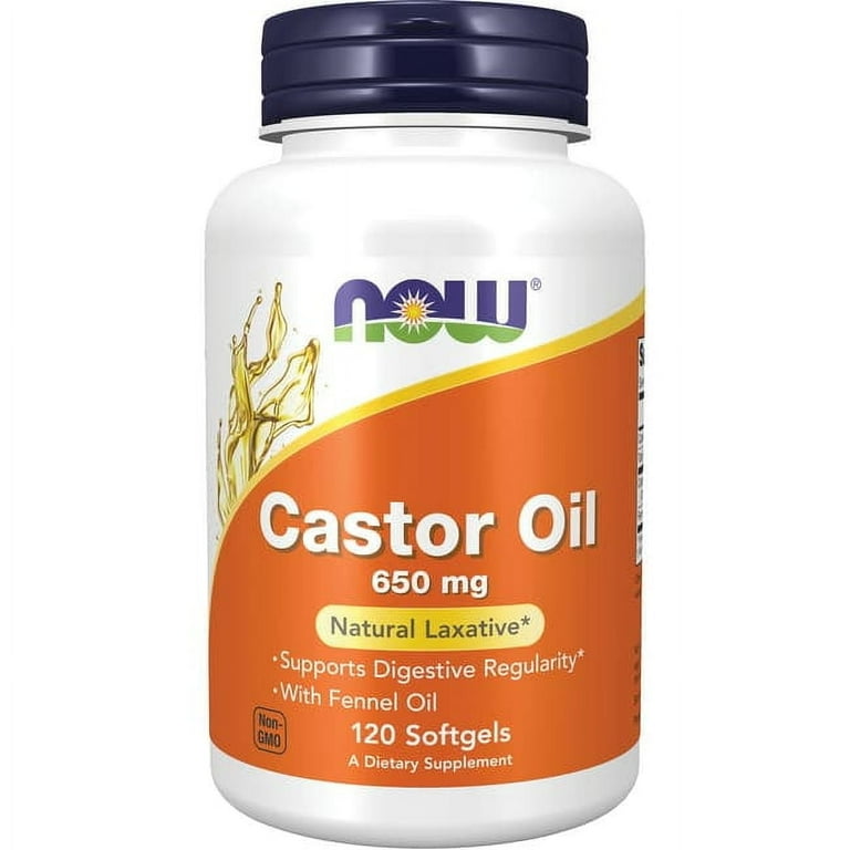 Now Foods Castor Oil 650mg  120 cap