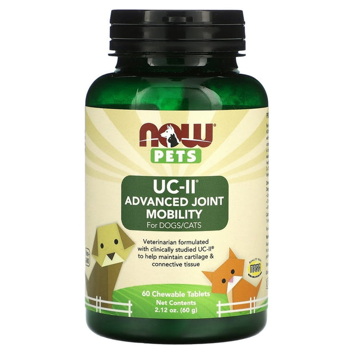 Now Pets UC-II Advanced Joint Mobility 60 Chewable Tablets