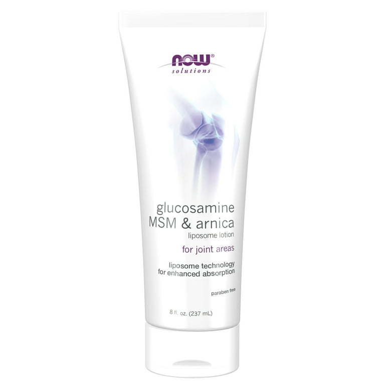 Now Solutions Glucosamine MSM &amp; Arnica Liposome Lotion 8oz - 3283 - 2 Pack