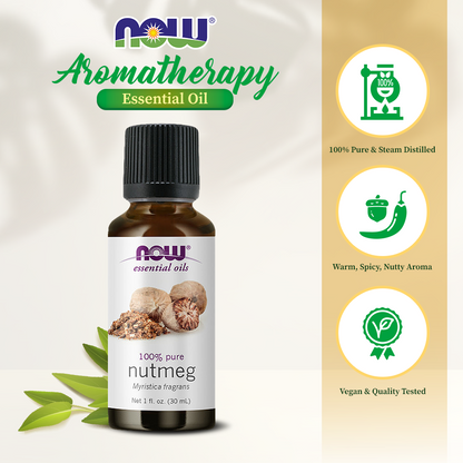 Now Essential Oils Nutmeg 1oz - 7581