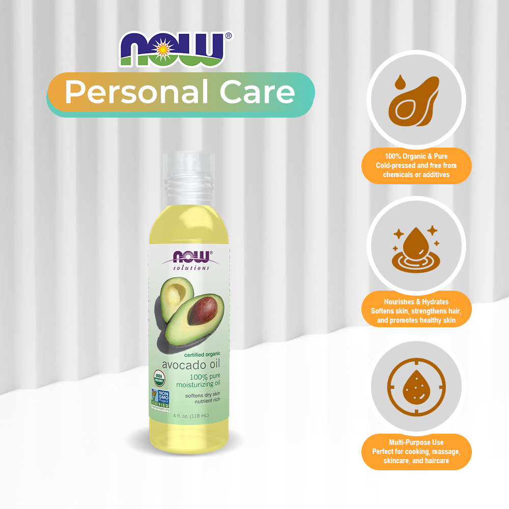 Now Solutions Avocado Oil Organic 4 Oz - 7681