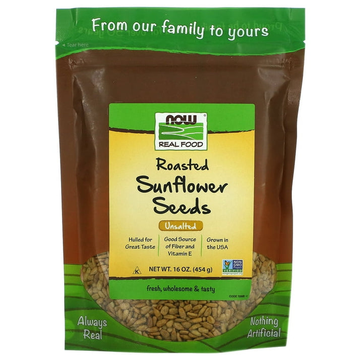 Now Real Food Sunflower Seeds Roasted &amp; Salted 16oz - 7054