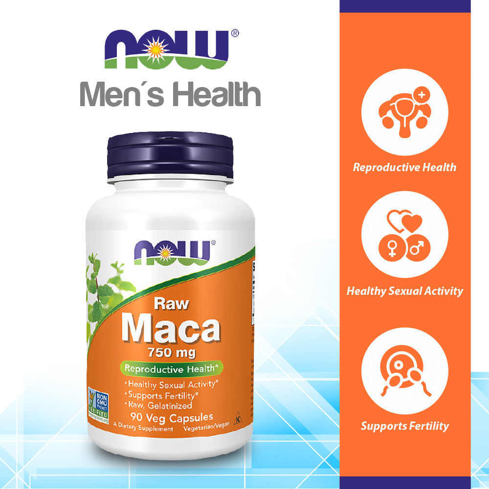 Now Foods Maca 750 mg Raw 90 Vcaps - 4777 -