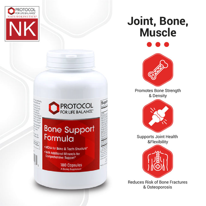 Protocol for Life Balance Bone Support Formula 180 Capsules - P1228
