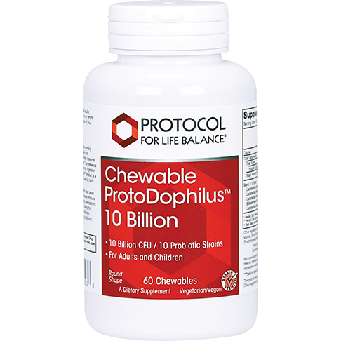 Protocol for Life Balance Chewable ProtoDophilus 10 Billion 60 Chewables - P2923
