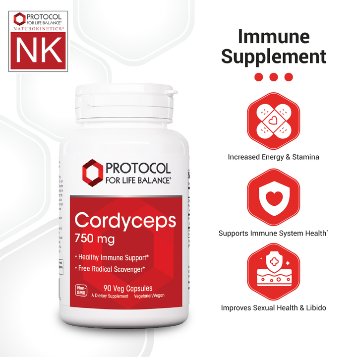Protocol For Life Balance Cordyceps 750mg 90 Vcaps