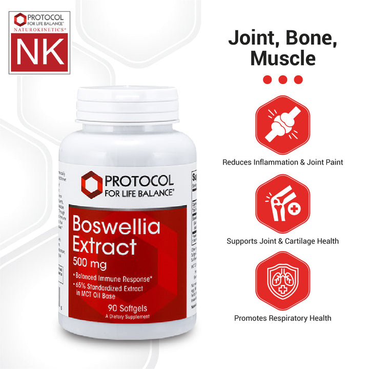 Protocol For Life Blanace Boswellia Extract 500 Mg 90 Softgels - P4936