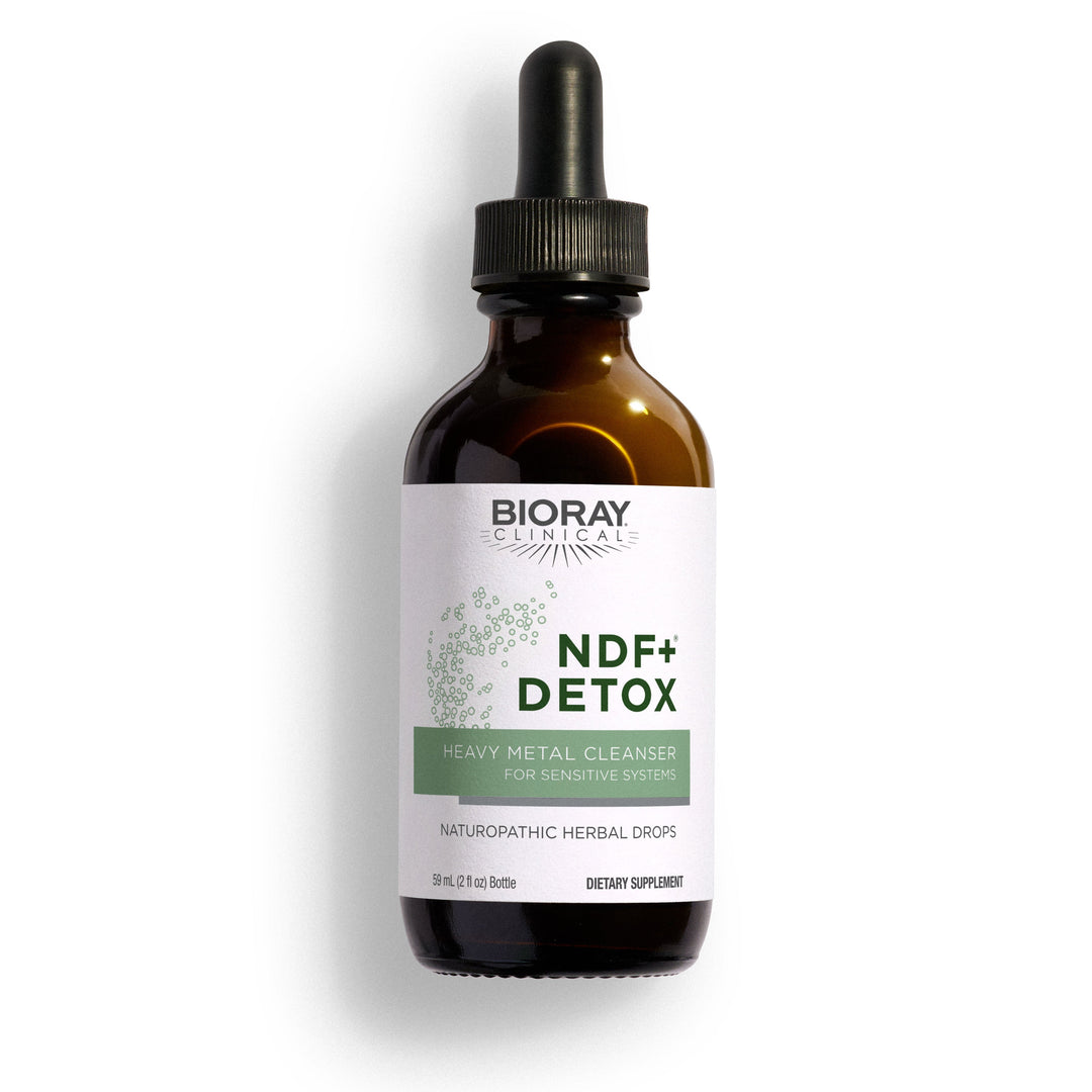 BIORAY NDF+ Detox naturopathic herbal drops for sensitive systems, 2 fl oz bottle