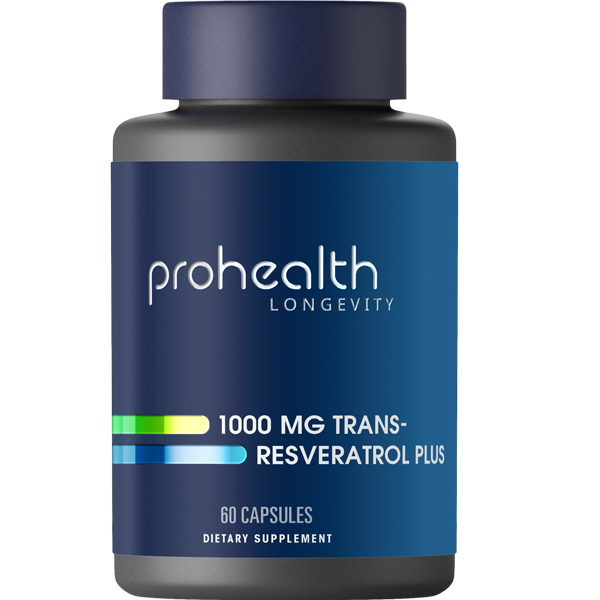 Trans-Resveratrol Plus by ProHealth - 1000 mg per serving, 60 capsules