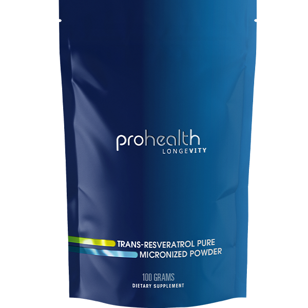 Pure Trans-Resveratrol Micronized Powder by ProHealth - 100 grams
