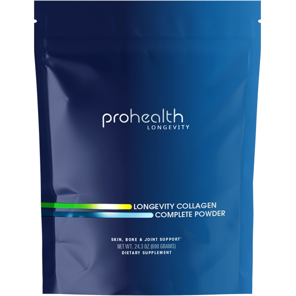 Longevity Collagen Complete Powder by ProHealth - 690 grams
