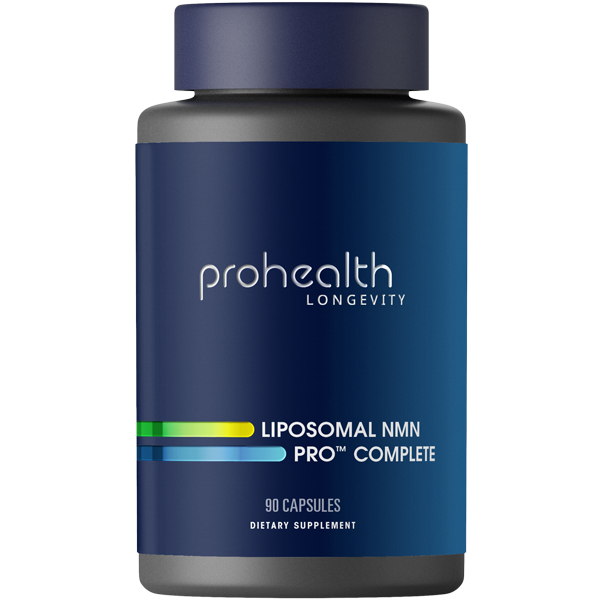 Liposomal NMN Pro Complete by ProHealth - Lipo Uthever NMN, Trans-Resveratrol, TMG, 90 capsules