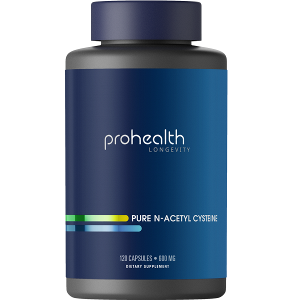 Pure N-Acetyl Cysteine by ProHealth - 600 mg, 120 capsules