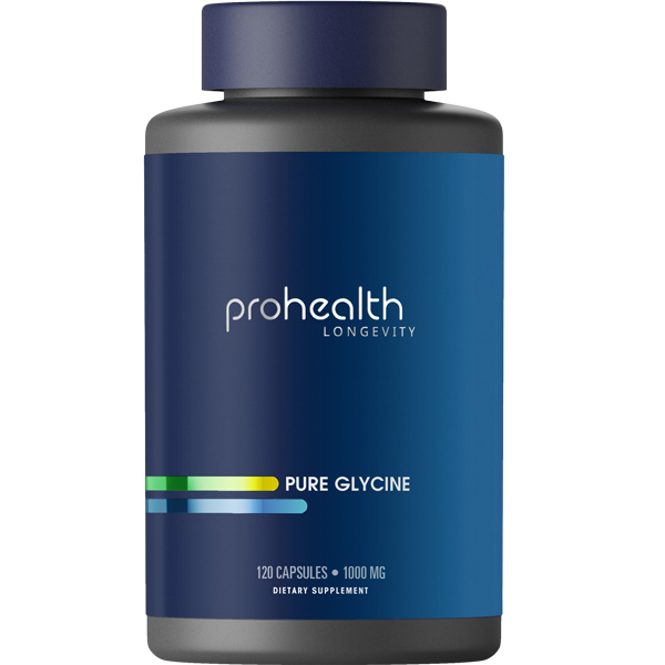 Pure Glycine by ProHealth - 1000 mg, 120 capsules