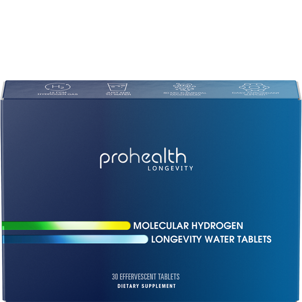 Molecular Hydrogen by ProHealth Longevity Water Tablets - 80 mg, 30 tablets