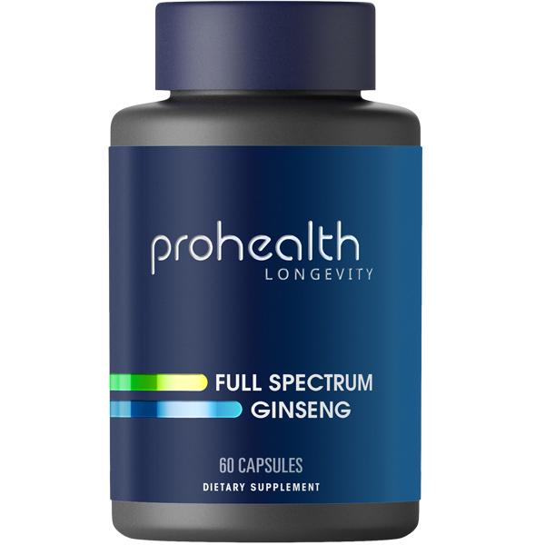Full Spectrum Ginseng by ProHealth - 1000 mg, 60 capsules