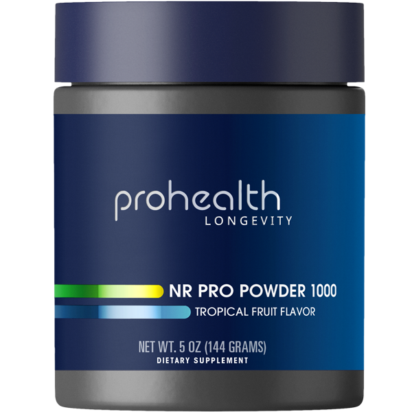 NR Pro Powder 1000 by ProHealth - Tropical Fruit Flavor - 144 grams