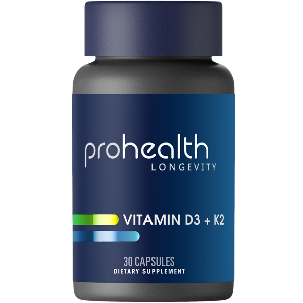 Vitamin D3 + K2 - 5,000 IU  by ProHealth, 30 capsules