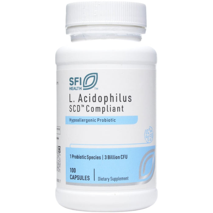 Klaire Labs L-Acidophilus SCD Compliant 100 Vcaps