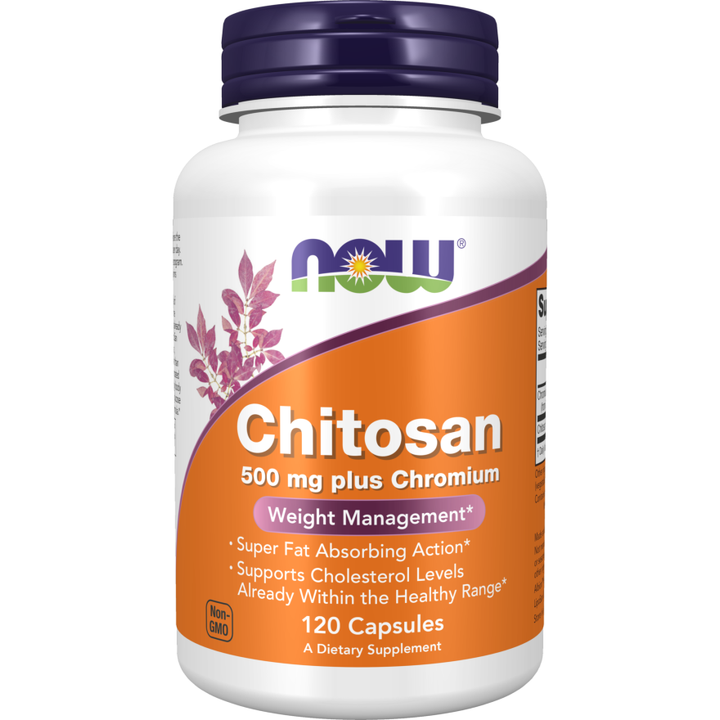 Now Foods Chitosan 500 mg plus Chromium 120 Vcaps - 2025 -