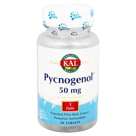 Kal - Pycnogenol Patented Pine Bark Extract 50 mg. - 30 Tablets